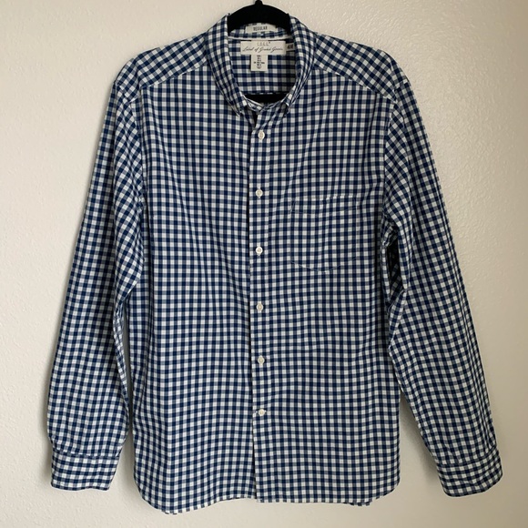 L.O.G.G. H&M Button Down Blue/Cream Shirt - Picture 2 of 8